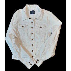 Lucky Brand Size Small Snap Front Trucker Cowgirl Western Denim School Jacket